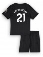 Tottenham Hotspur Dejan Kulusevski #21 Replika Borta Kläder Barn 2025-26 Kortärmad (+ byxor)